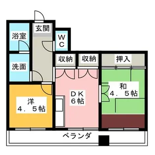 パティオA【5階】の間取り