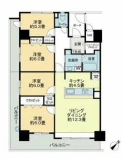 Sophia Garden博多【7階】の間取り