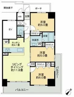 Sophia Garden博多【8階】の間取り