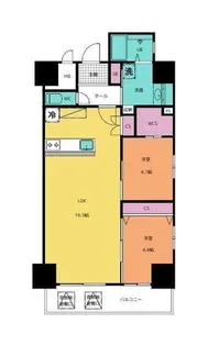 エルザグランツ中津口【1306号室】の間取り