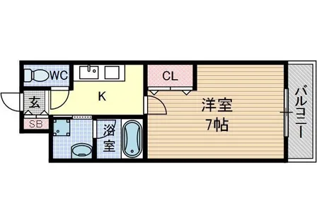 ベルダージ21【9階】の間取り