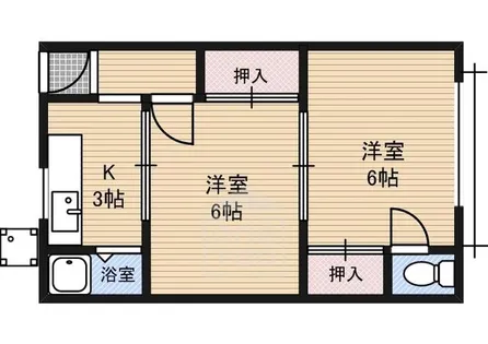 中里文化【2階】の間取り