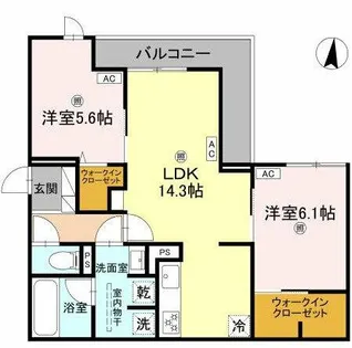 スペチアーレ背戸口【2階】の間取り