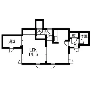 エルフィーネ澄川【-1階】の間取り