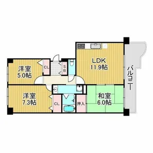 KDXレジデンス夙川ヒルズ5番館【4階】の間取り