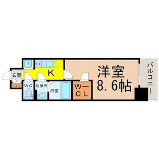 プレサンス栄ライズ【6階】の間取り