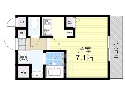 アーバンウェル茨木【6階】の間取り