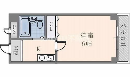 クリアビュー枚岡【301号室】の間取り