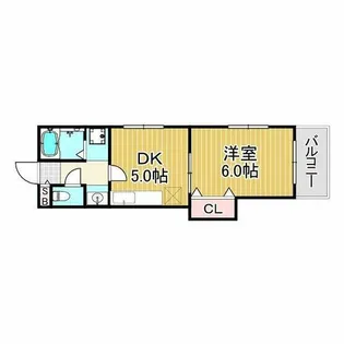 ハイツサンローラン【2階】の間取り