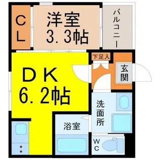la Vierge(ラ・ヴィエルジュ)【2階】の間取り
