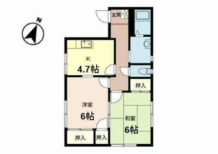 プラム・ナイン【1階】の間取り