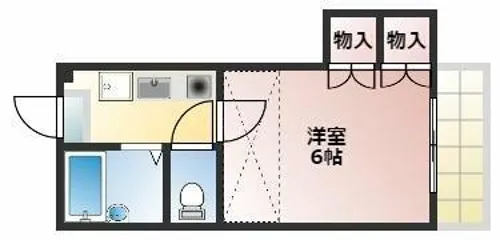 ボンジュール西明石【2階】の間取り