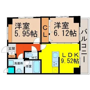 ベラヴィスタ神田【2階】の間取り
