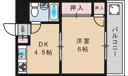山本マンション【2階】の間取り