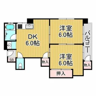 新光マンション【3階】の間取り
