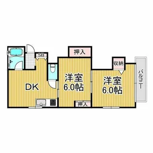 新光マンション【4階】の間取り