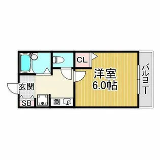 MOMO仁川【3階】の間取り