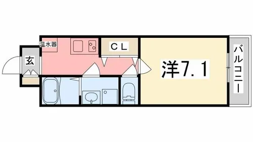 Capital.i姫路【4階】の間取り