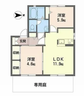 ディアス東南【1階】の間取り
