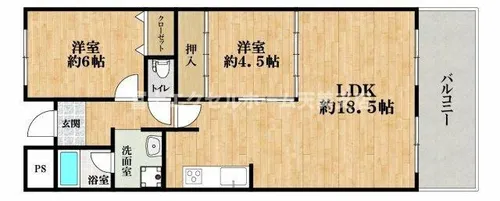 ギャレ金剛【206号室】の間取り