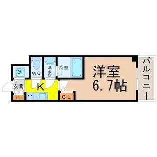 オーキッドレジデンス鶴舞【7階】の間取り