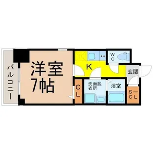 エスリード名古屋STATION WEST【5階】の間取り
