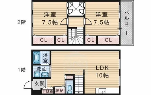 ラサンテ【1階】の間取り