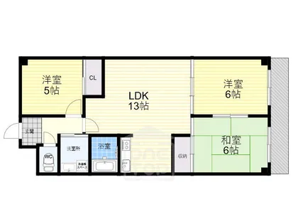 エクセレント千里丘【4階】の間取り