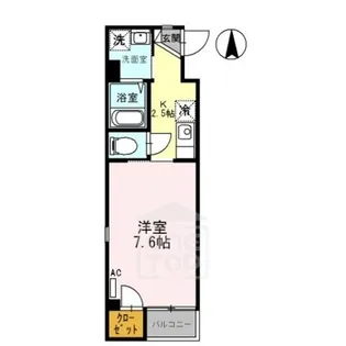 ローズミード総持寺【1階】の間取り