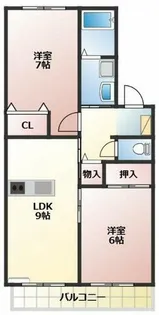 ストーク南牛川【201号室】の間取り