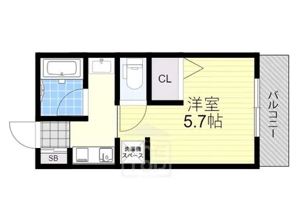 ルミナス岸部【3階】の間取り
