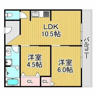 ハイツ相生【2階】の間取り