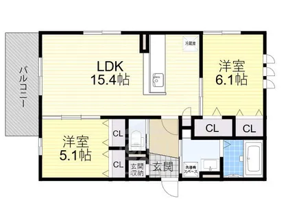 ベリエ【2階】の間取り
