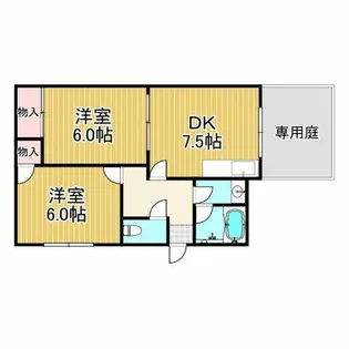 グランディア夙川1【1階】の間取り