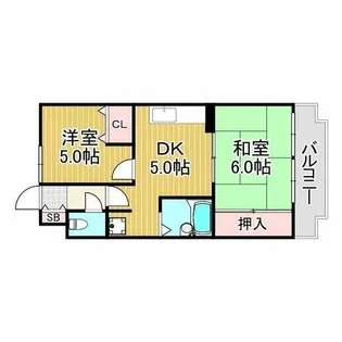 フローレンス西宮1【3階】の間取り