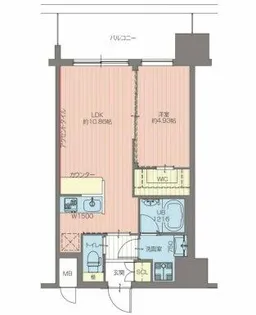 プレジオ天神橋ASIAN【10階】の間取り