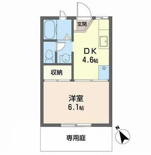 セフィラ北平野【1階】の間取り
