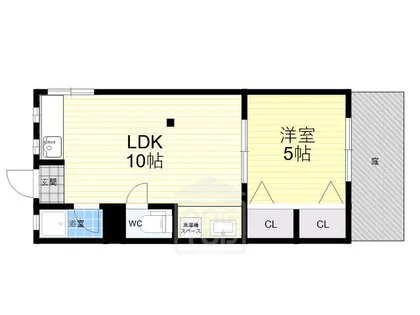 長瀬ハイツ【1階】の間取り