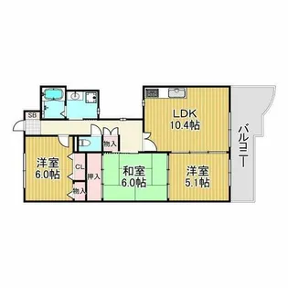 KDXレジデンス夙川ヒルズ3番館【4階】の間取り