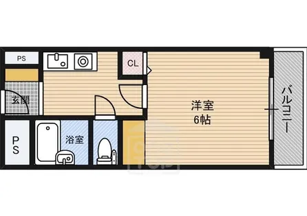 ハッピーハイツ【611号室】の間取り