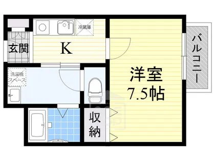 アンプルール茨木【2階】の間取り
