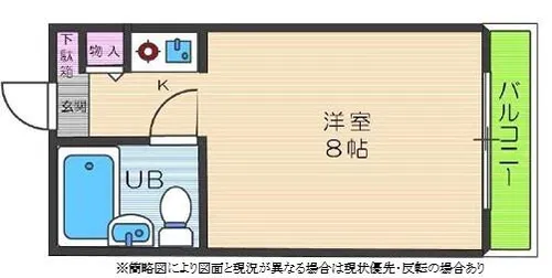 UKマンション【4階】の間取り