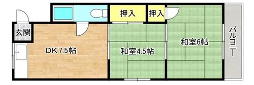 ロイヤルハイツ【3階】の間取り