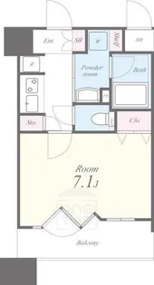 アーバンウェル茨木【8階】の間取り
