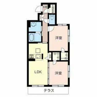 シャーメゾン伏水【0103号室】の間取り