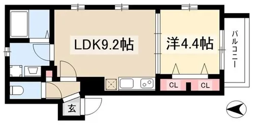 Cherim黒川South【1階】の間取り