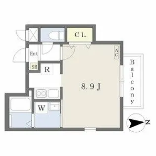 Cherim志賀本通【1階】の間取り