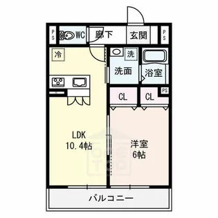 アルカディア舟木町【1階】の間取り