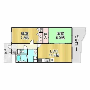 KDXレジデンス夙川ヒルズ1番館【3階】の間取り