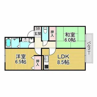マドレミホ【2階】の間取り